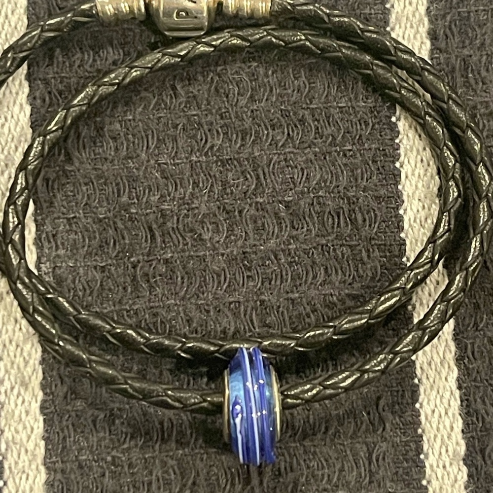 Pandora Blue Glass Bead Charm